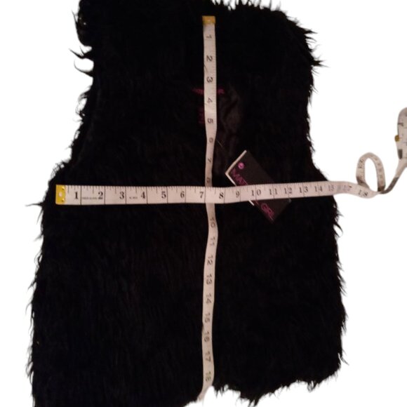 Material Girl faux fur vest sz XS NEW - Picture 8 of 8